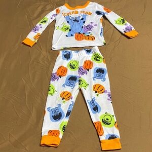 Disney Kids Pajama Set - White, Orange, Blue, Green
